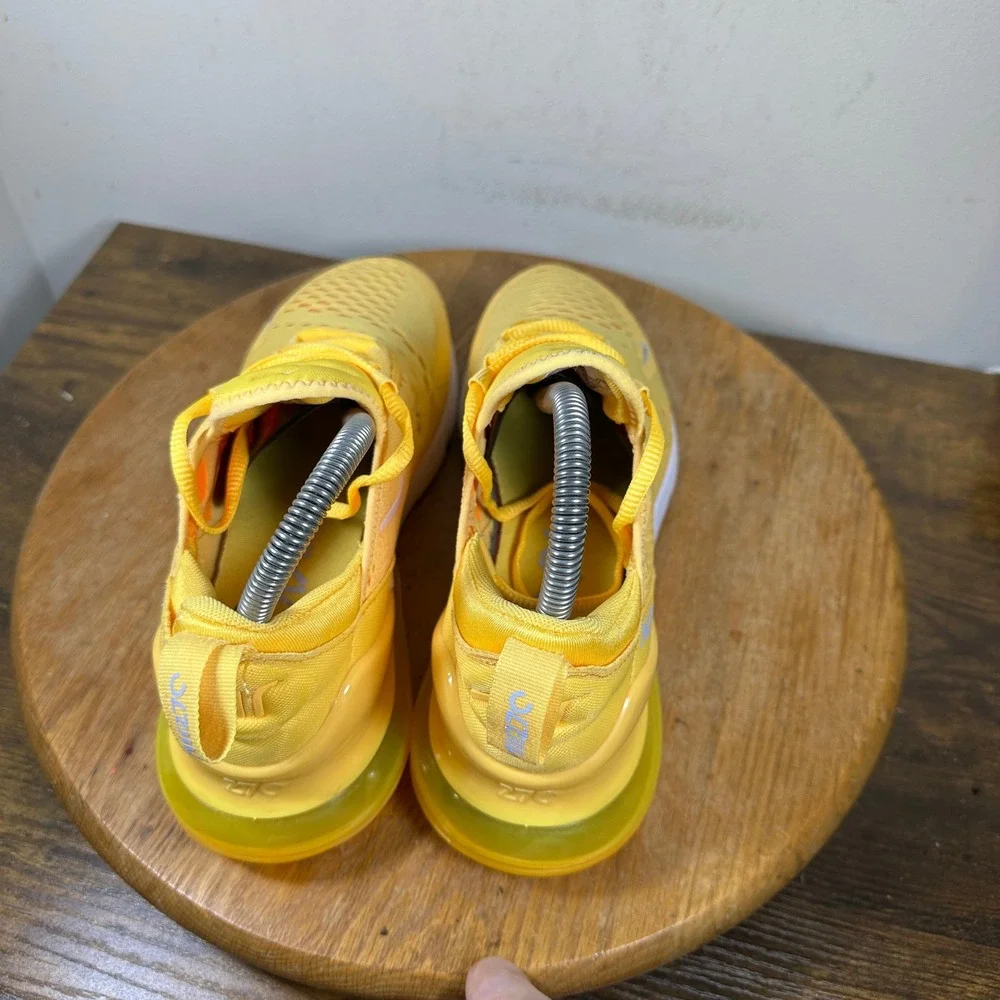 Nike Air Max 270 Yellow White Blue Women Sneaker AH6789-701 US 7.5